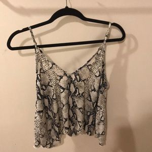 Tobi snakeskin camisole